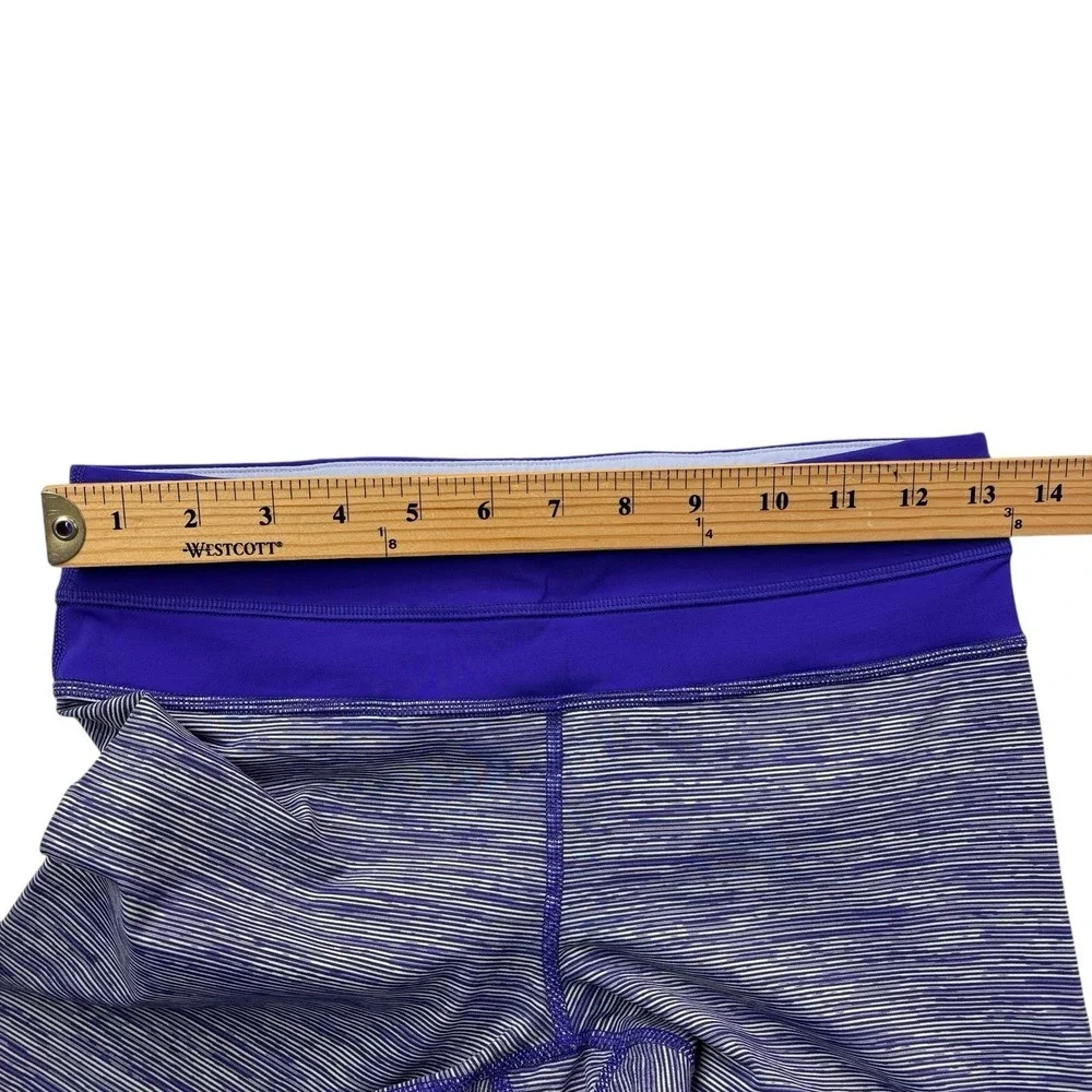 Lululemon Women's Size 6 Run Inspire Crop II Bruised Berry Wee‎ Leggings EUC